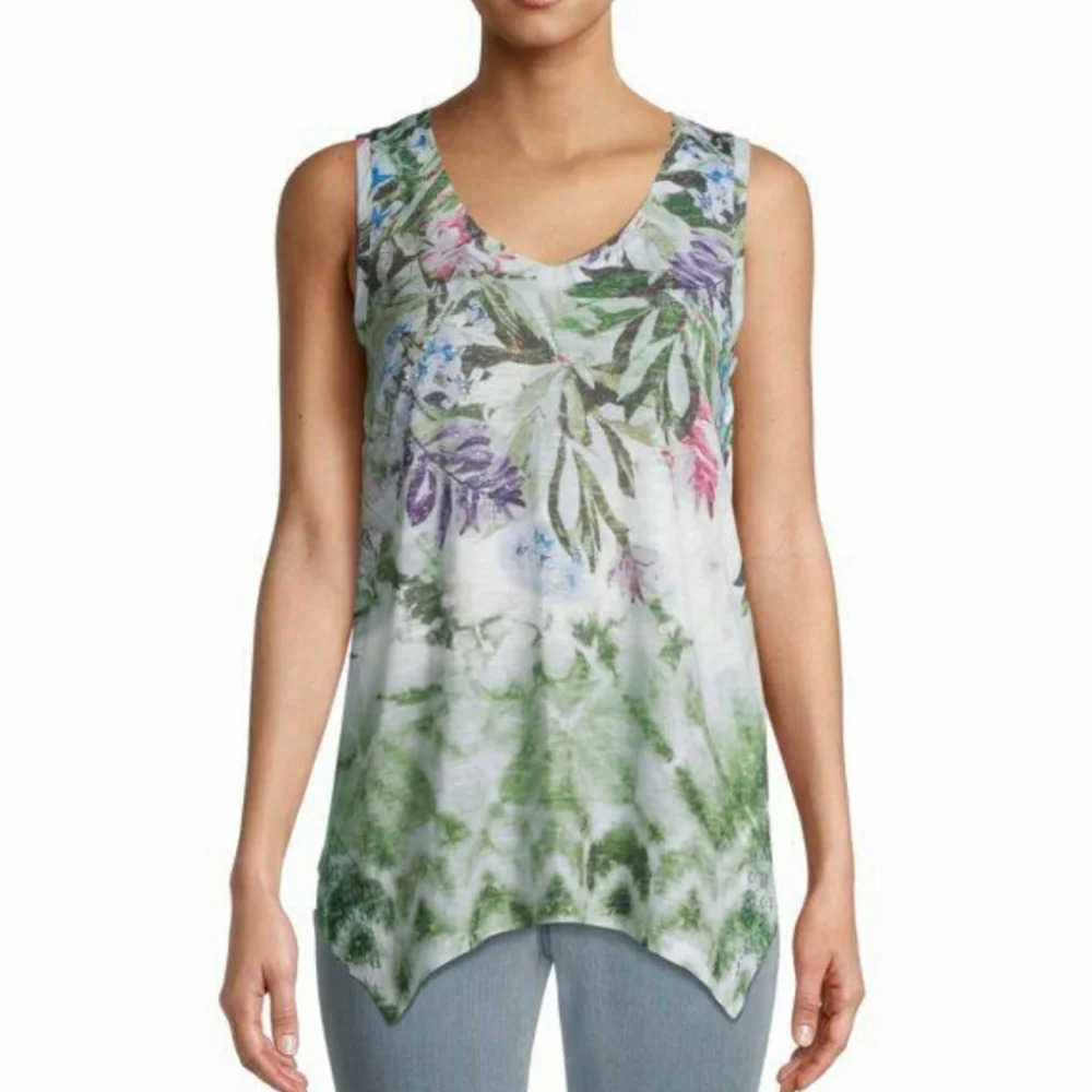 Time and Tru Multi Color Sublimation Floral Tank Size women's XXXL 3XG 22